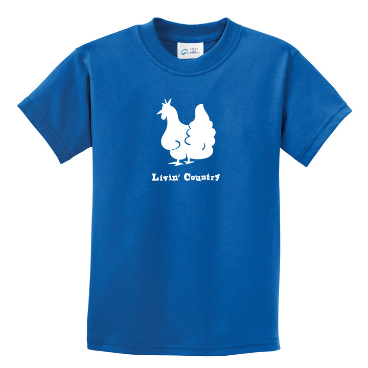 Kid's Livin' Country Chicken T-shirt - Livin' Country Apparel & Accessories
 - 5