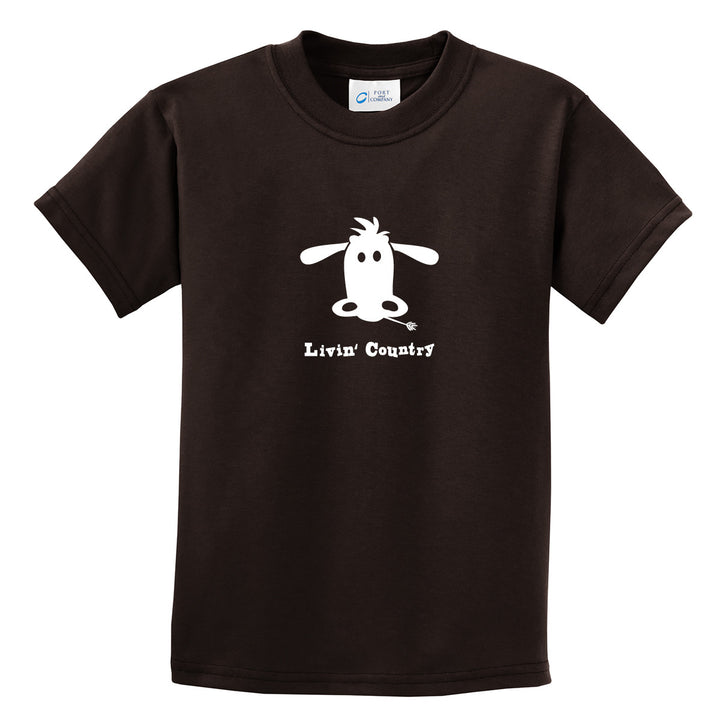 Kid's Livin' Country Cow T-shirt - Livin' Country Apparel & Accessories
 - 3
