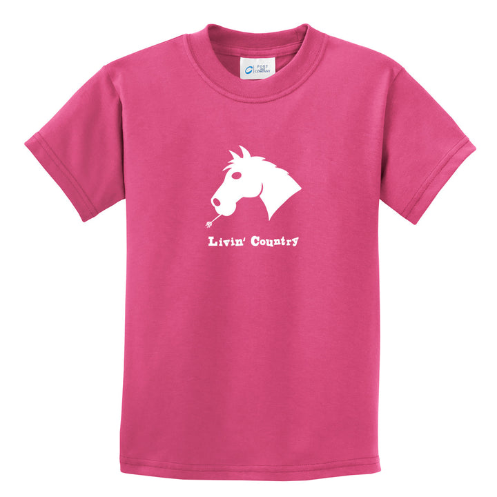 Kid's Livin' Country Horse T-shirt - Livin' Country Apparel & Accessories
 - 7