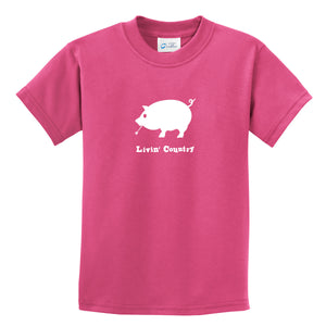 Kid's Livin' Country Pig T-shirt - Livin' Country Apparel & Accessories
 - 1