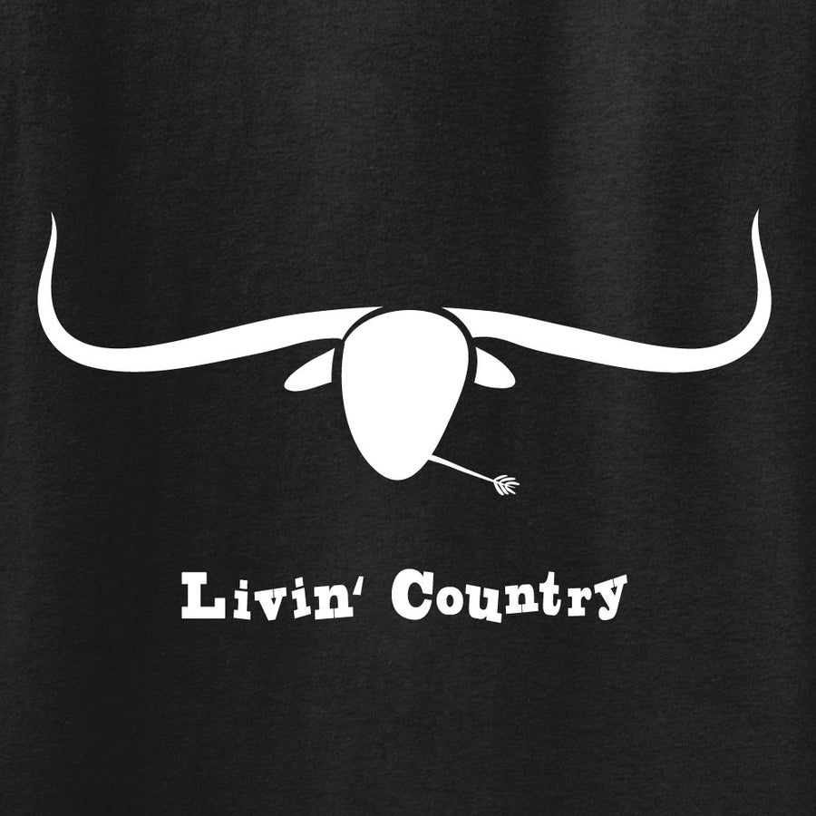 Adult Livin' Country Longhorn T-shirt