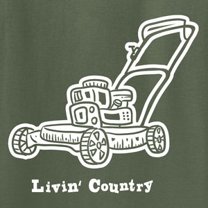 Adult Livin' Country Lawn Mower T-shirt
