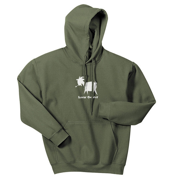 Adult Livin' Country Goat Hoodie - Livin' Country Apparel & Accessories
 - 1
