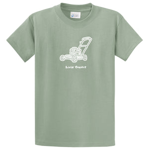 Adult Livin' Country Lawn Mower T-shirt