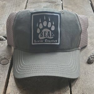 Livin' Country Bear Mesh Patch Hat