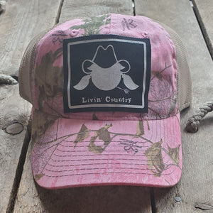 Livin' Country Cowgirl Realtree Pink Mesh Patch Hat