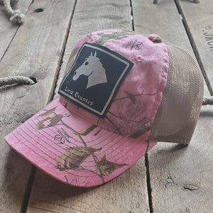 Livin' Country Horse Realtree Pink Mesh Patch Hat
