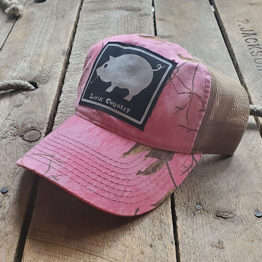 Livin' Country Pig Mesh Patch Hat