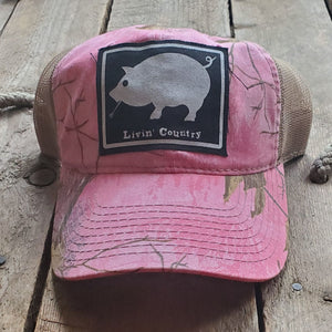 Livin' Country Pig Mesh Patch Hat