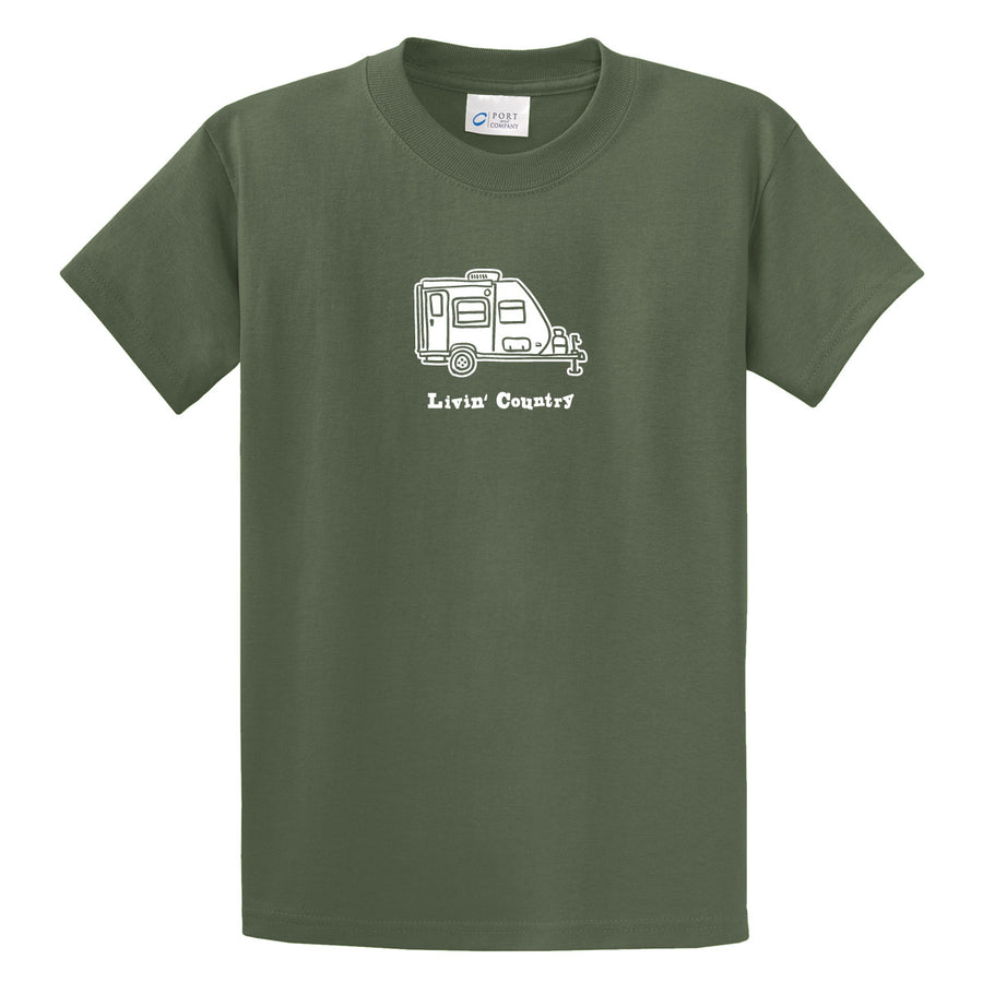 Adult Livin' Country Camper T-shirt