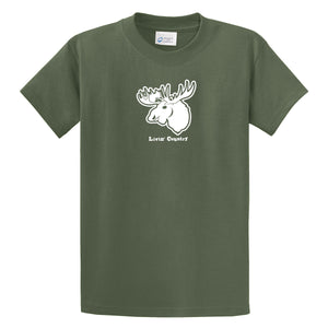 Adult Livin' Country Moose T-shirt