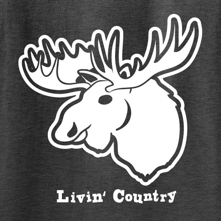 Adult Livin' Country Moose Hoodie