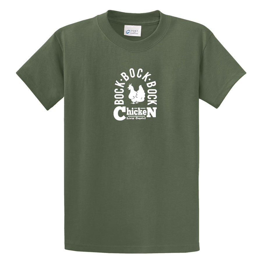 Adult Livin' Country Barnyard Chicken T-shirt