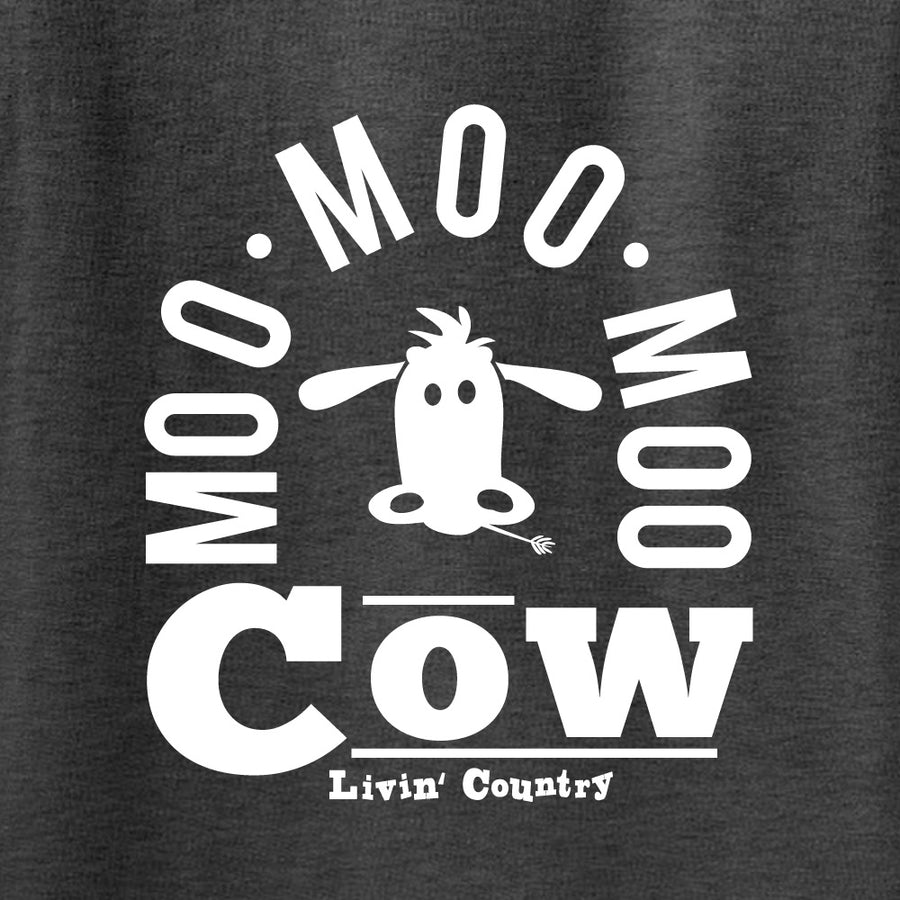 Adult Livin' Country Barnyard Cow Hoodie
