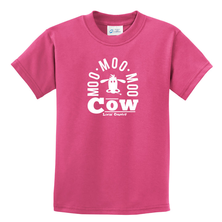 Kid's Livin' Country Barnyard Cow T-shirt