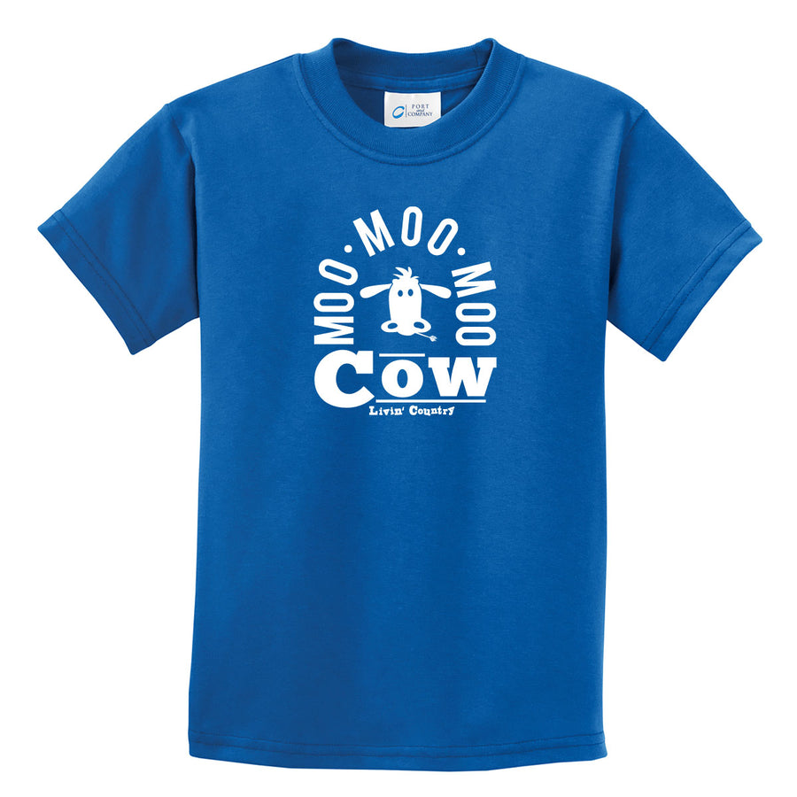 Kid's Livin' Country Barnyard Cow T-shirt