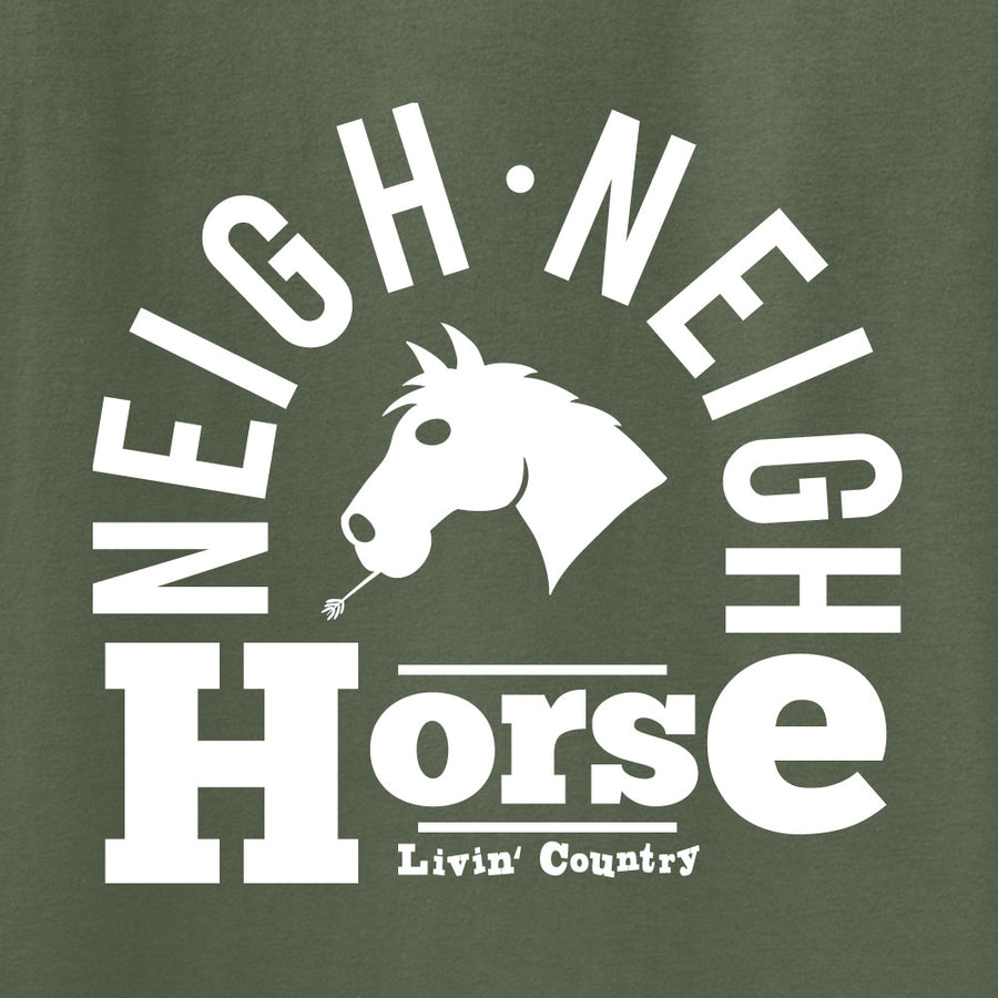 Adult Livin' Country Barnyard Horse T-shirt