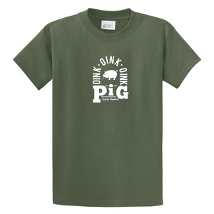 Adult Livin' Country Barnyard Pig T-shirt