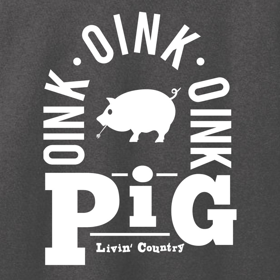 Women's Livin' Country Barnyard Pig T-shirt