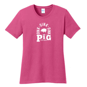 Women's Livin' Country Barnyard Pig T-shirt