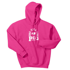 Adult Livin' Country Barnyard Pig Hoodie