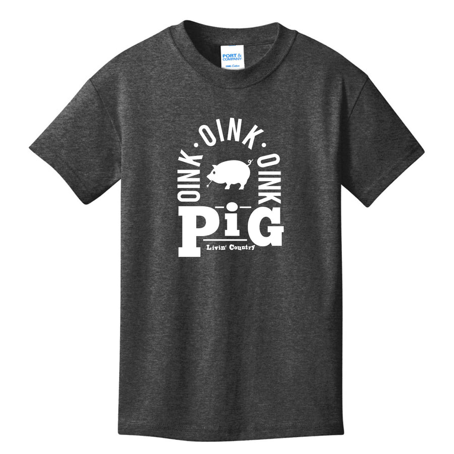 Kid's Livin' Country Barnyard Pig T-shirt