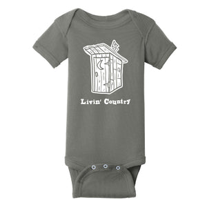 Infant Livin' Country Outhouse Onesie