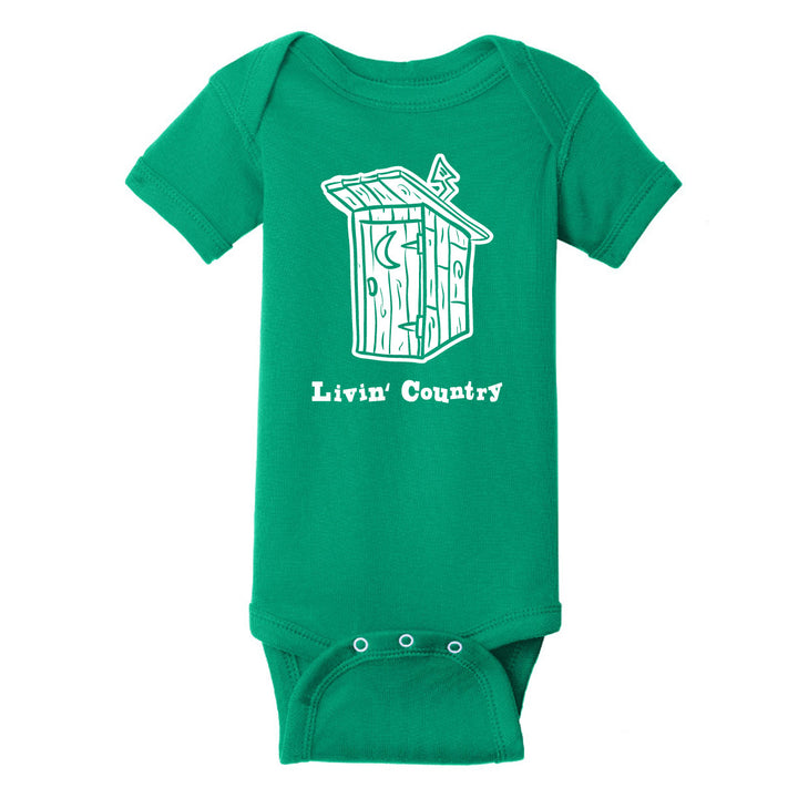 Infant Livin' Country Outhouse Onesie