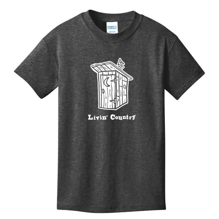 Kid's Livin' Country Outhouse T-shirt