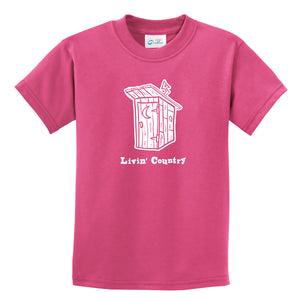 Kid's Livin' Country Outhouse T-shirt