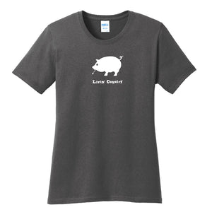 Women's Livin' Country Pig T-shirt