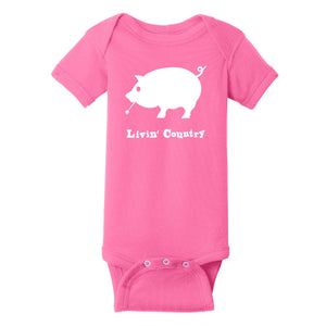 Infant Livin' Country Pig Onesie