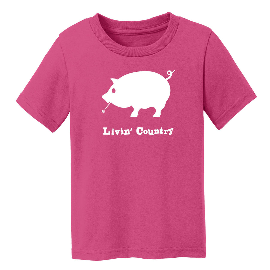 Toddler Livin' Country Pig T-shirt
