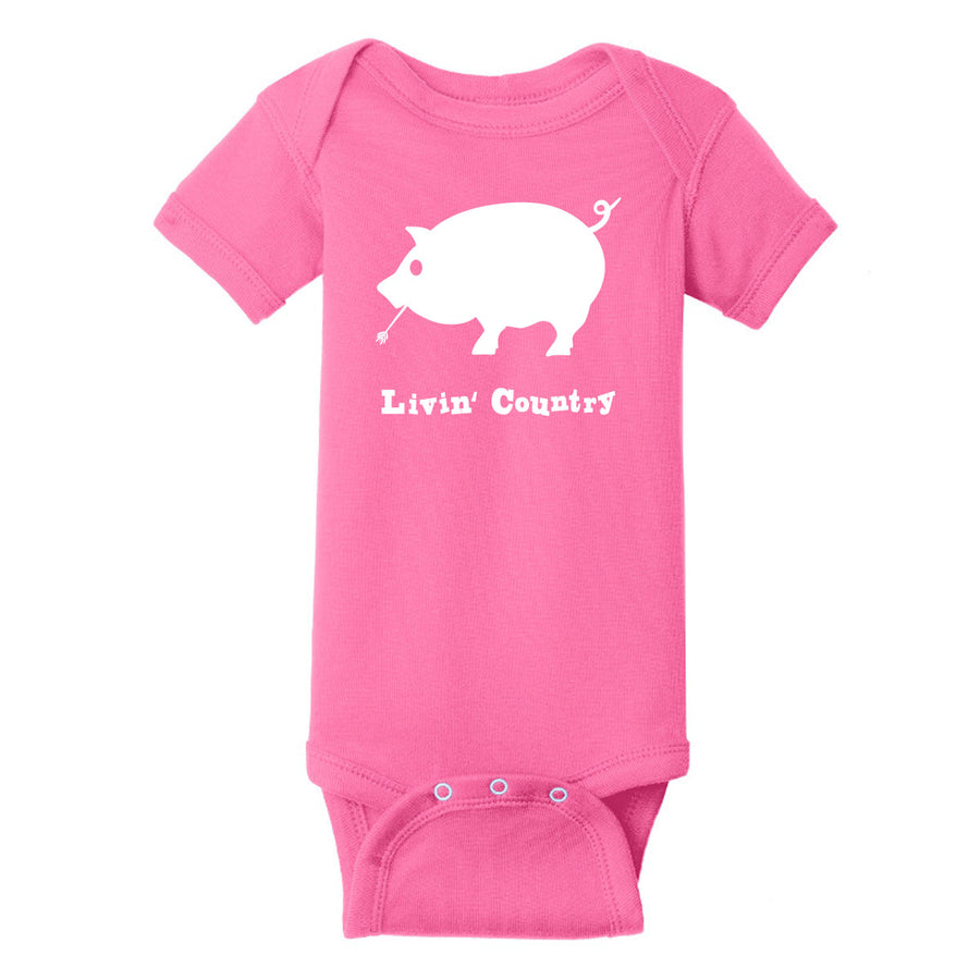 Infant Livin' Country Pig Onesie