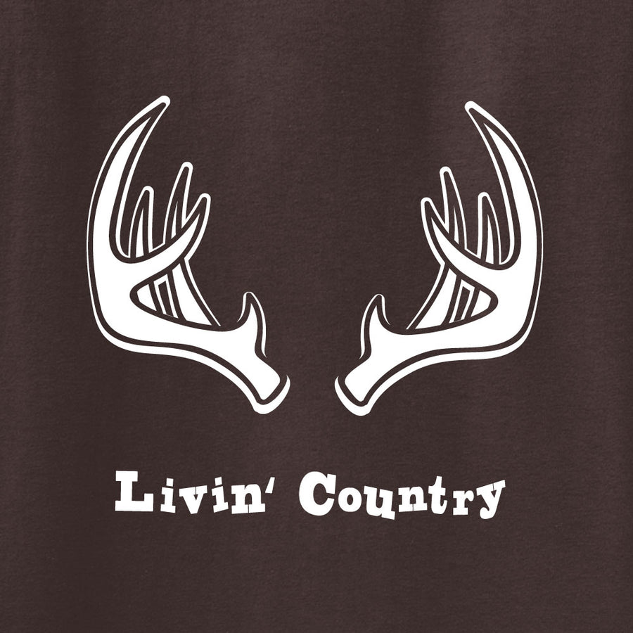 Kid's Livin' Country Antler T-shirt