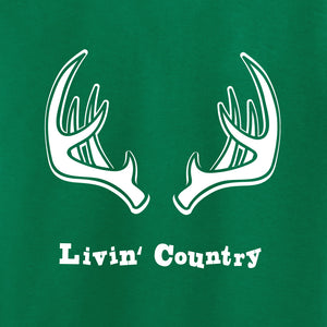 Toddler Livin' Country Antlers T-shirt