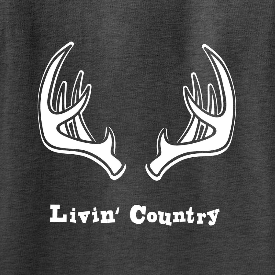 Youth Livin' Country Antler Hoodie