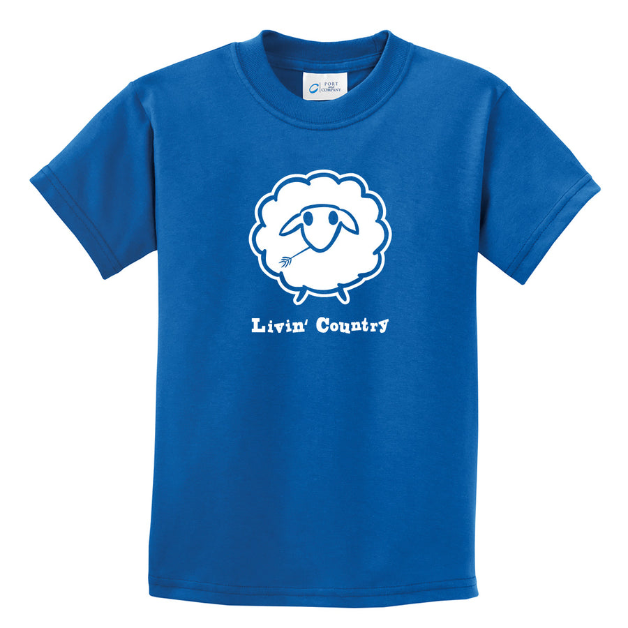 Kid's Livin' Country Sheep T-shirt
