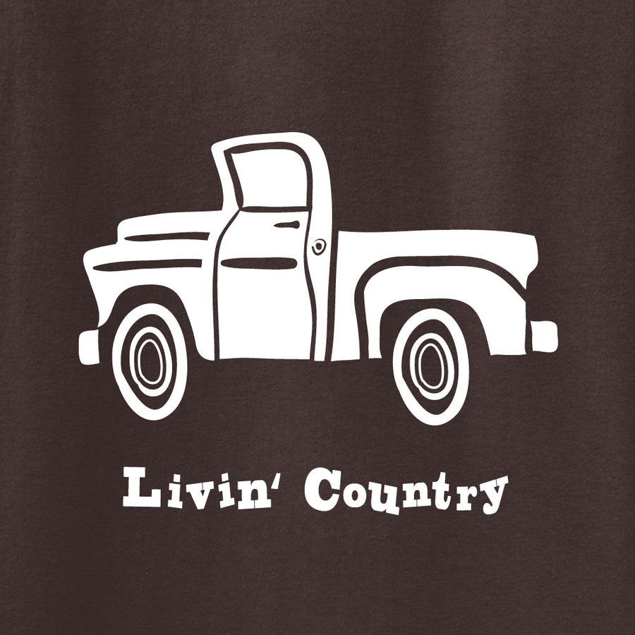 Adult Livin' Country Truck T-shirt