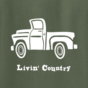 Adult Livin' Country Truck Hoodie
