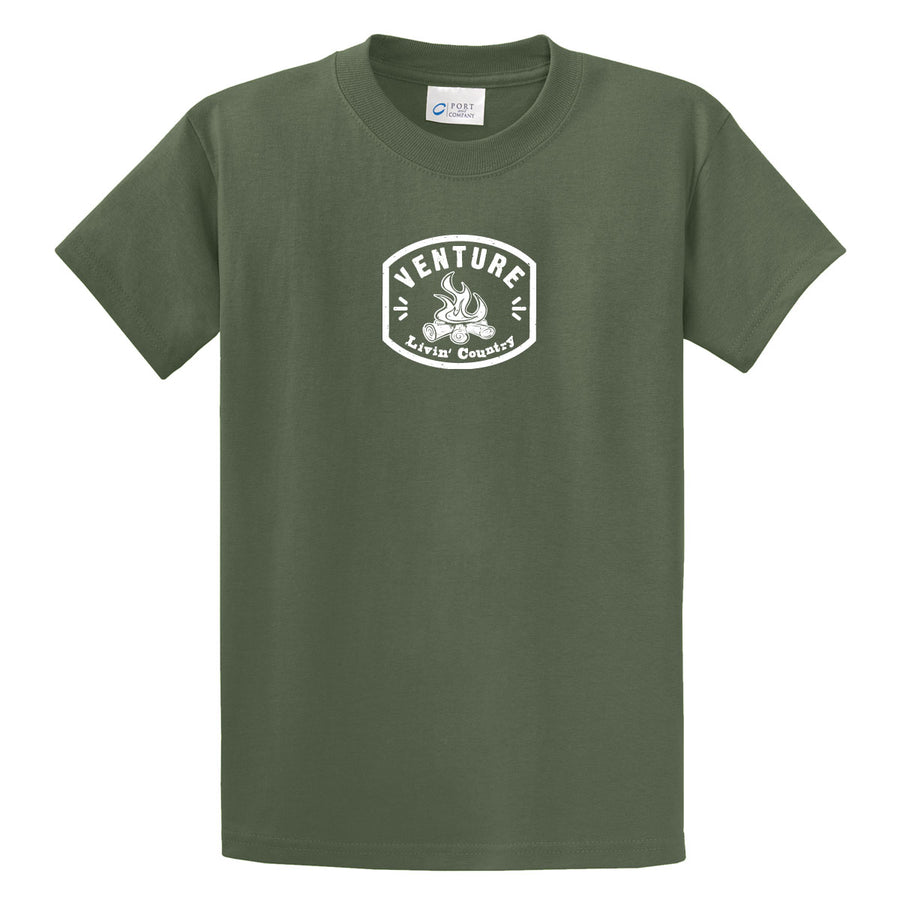Adult Livin' Country Venture Campfire T-shirt