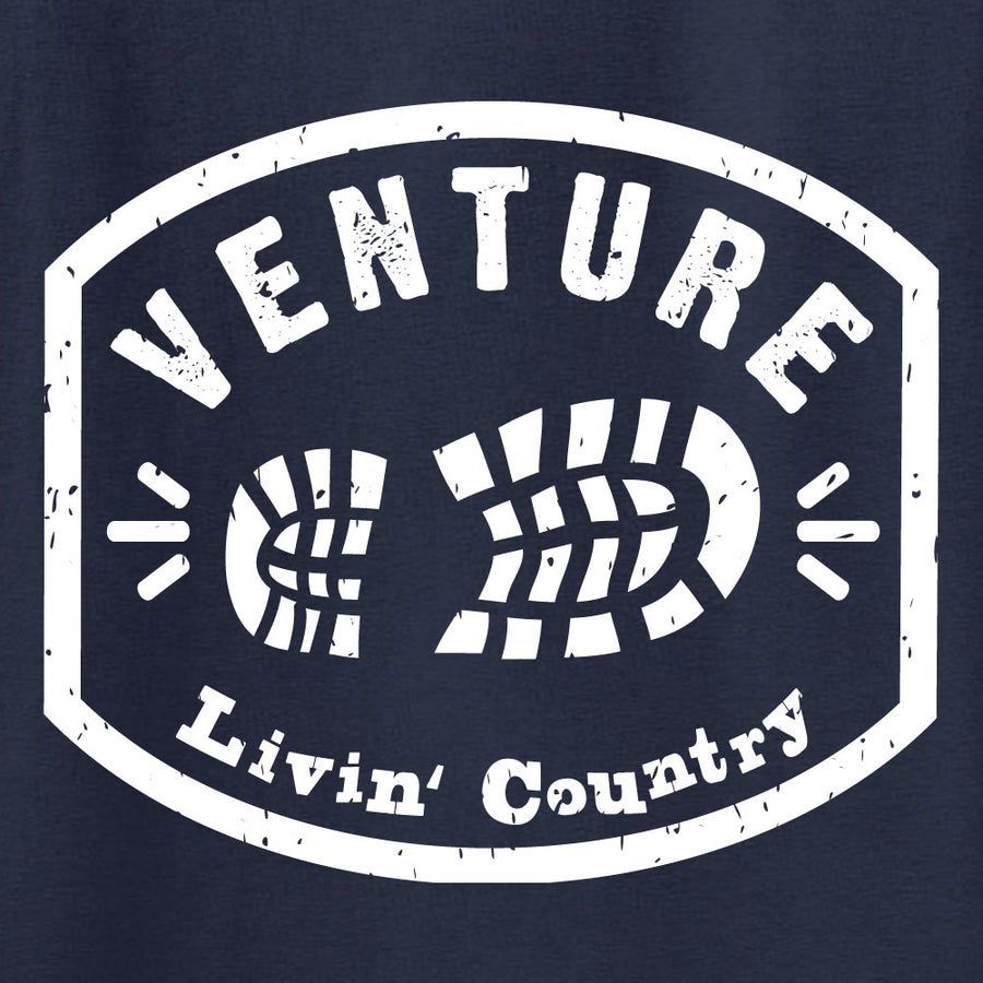Adult Livin' Country Venture Boot T-shirt